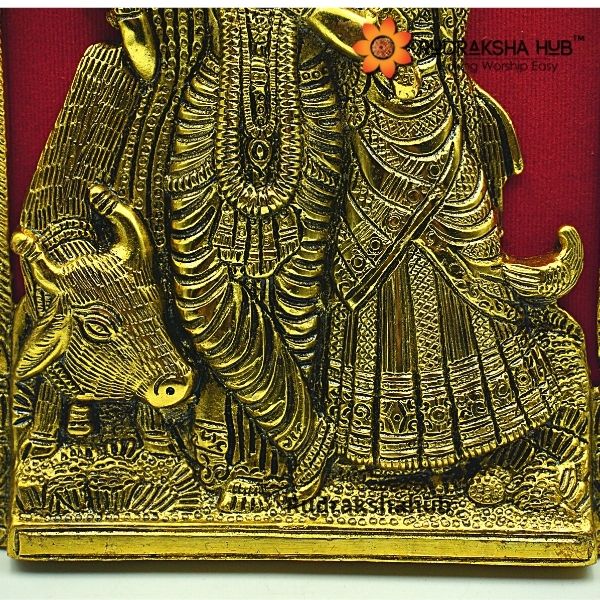 Amazon.com: Radha Krishna Statue, Gold Leaf Work Figurine, Large 18 inches  Marble Radha Krishna idol, Hindu Divine Couple Handpainted Murti, Home  Temple Pooja Decoration, Wedding Housewarming Gifts Sculpture : Home &  Kitchen