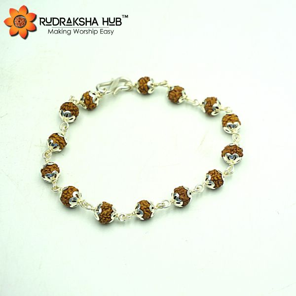 7 Mukhi Rudraksha Bracelet (Silver) – Rudradhyay